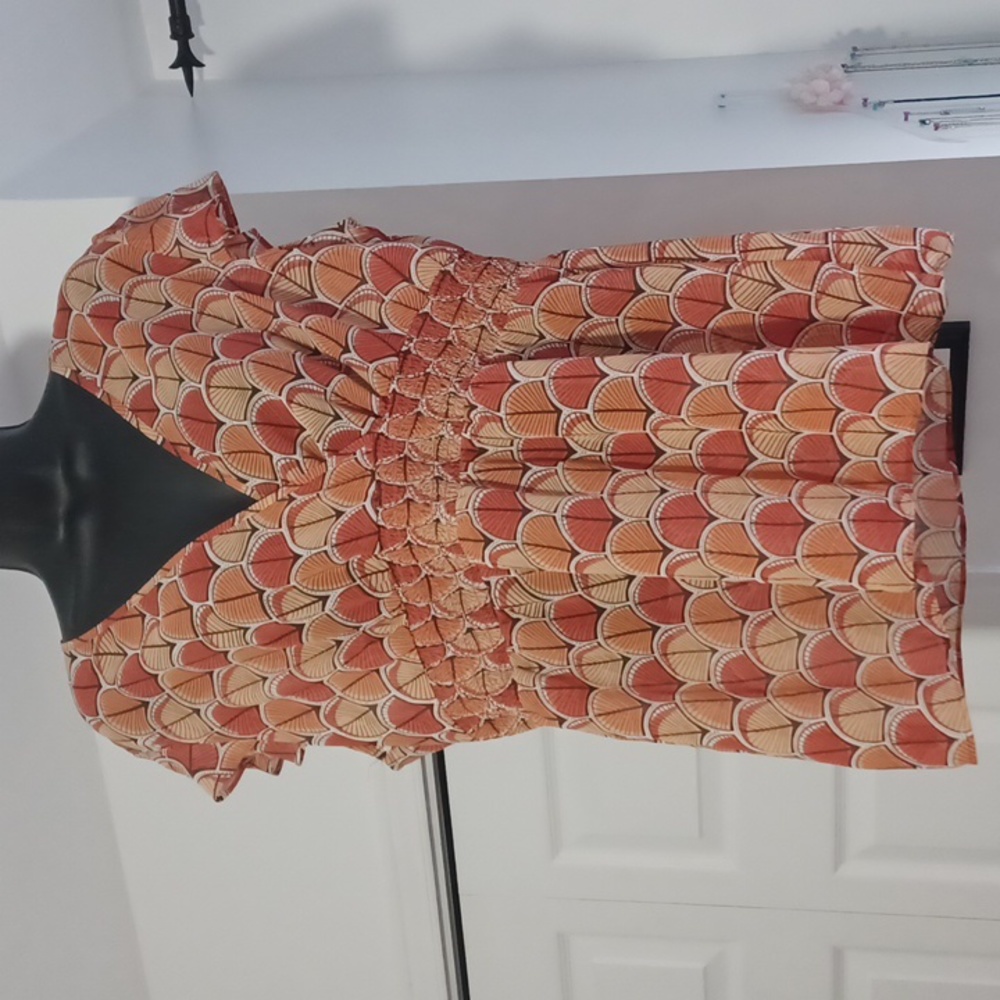 Orange blouse